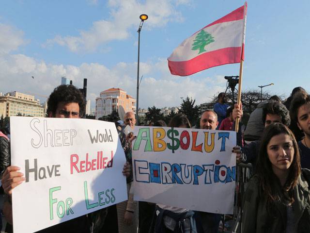 Lebanon Politics Demonstration Taxes