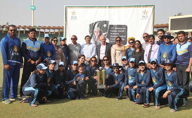 ZTBL lift Mohtarma Fatima Jinnah National Women Cricket trophy
