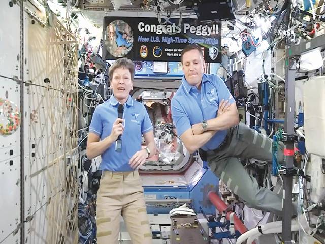 Trump congrats record-breaking astronaut