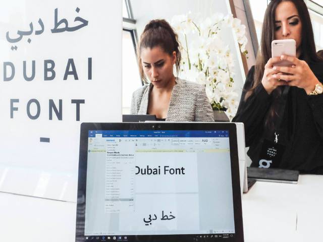 Microsoft creates ‘Dubai Font’ typeface for the city