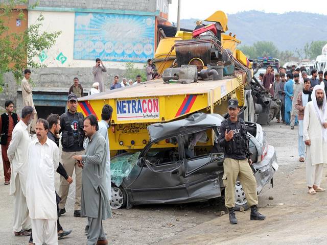  Road accident in Abbottabad