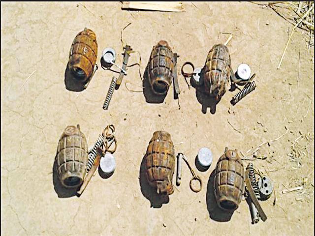 Six grenades found, defused