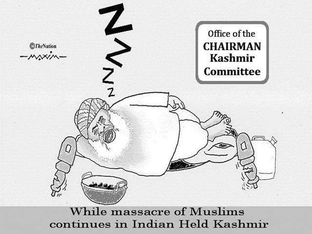 While massacre of Muslims continues in Indian Held Kashmir