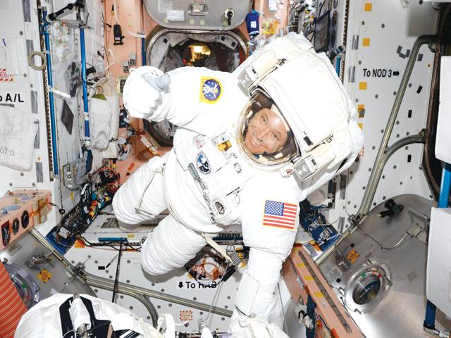 US astronauts make historic 200th spacewalk