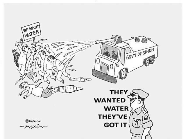 WE WANT WATER THEY WANTED WATER THEY'VE GOT IT