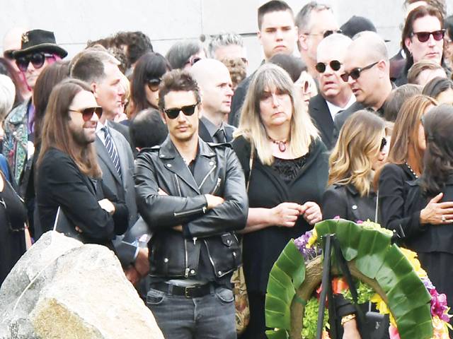 Celebrities turn out for funeral of rock icon Cornell