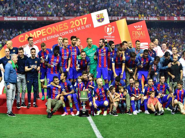 Messi magic inspires Barca to retain Copa del Rey