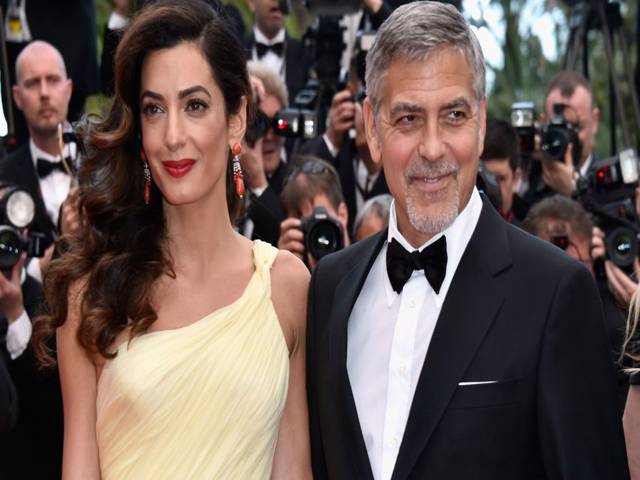 Clooney twins arrive