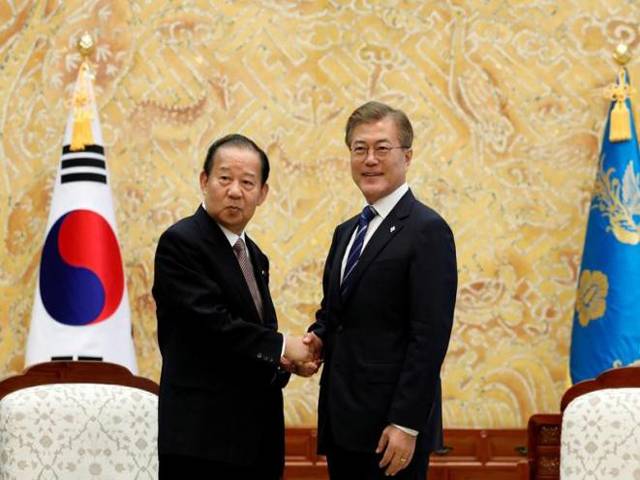 Historical issues blocking ties with Japan: Moon