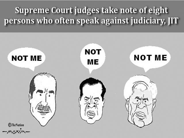 Supreme Court judges take note of eight perswons who often speak against judiciary, JIP NOT MEE