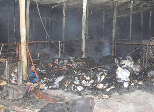 150 shops gutted in model bazaar