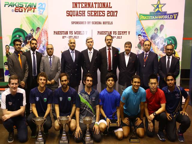 Pakistan beat World-V 3-2 to win squash series