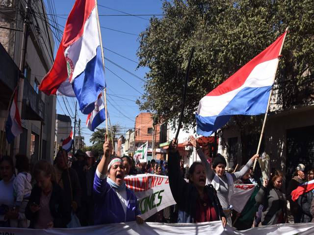  Paraguay farmers protest