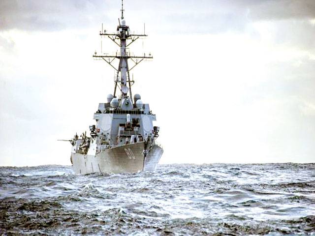 US Navy ship fires warning shots at Iranian vessel
