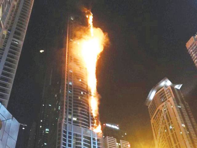 Blaze sweeps through Dubai skyscraper for 2nd time