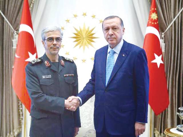 Iran forces chief holds rare talks with Erdogan