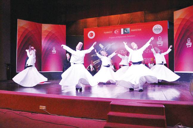 Whirling dervishes mesmerise audience