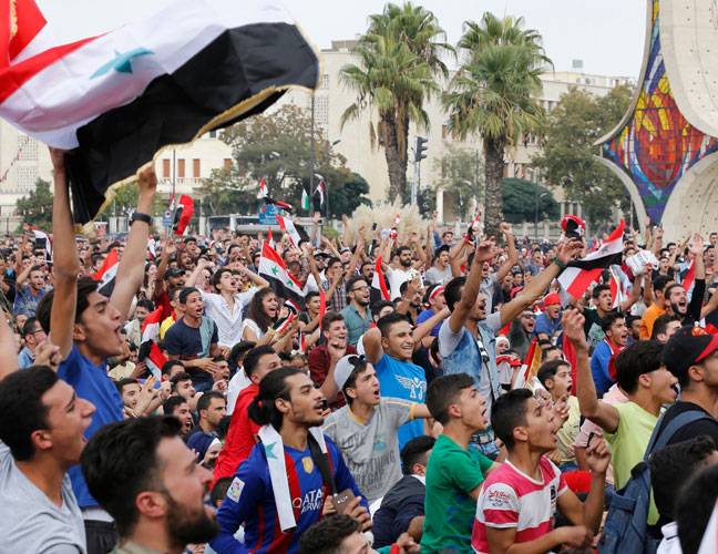 Syrians celebrate