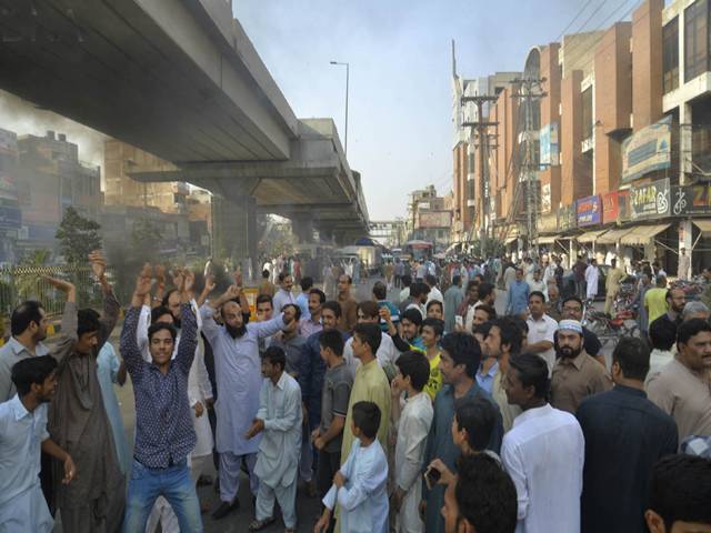  Traders protest for for acceptance of their demands