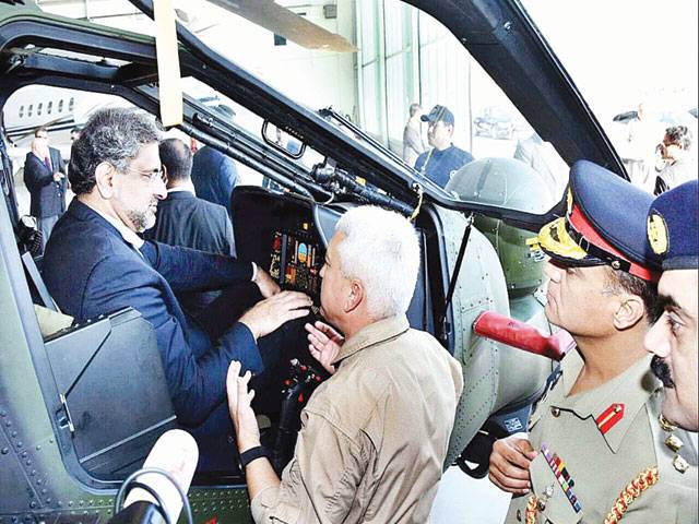 PM takes test-flight of attack helicopter