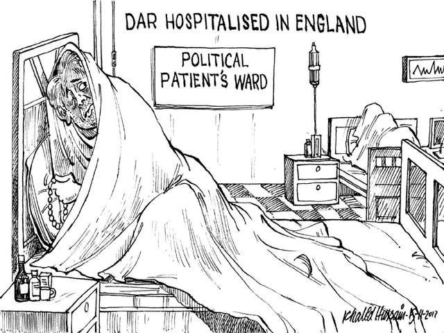 DAR HOSPITALISED IN ENGLAND POLITICAL PATIENT'S WARD