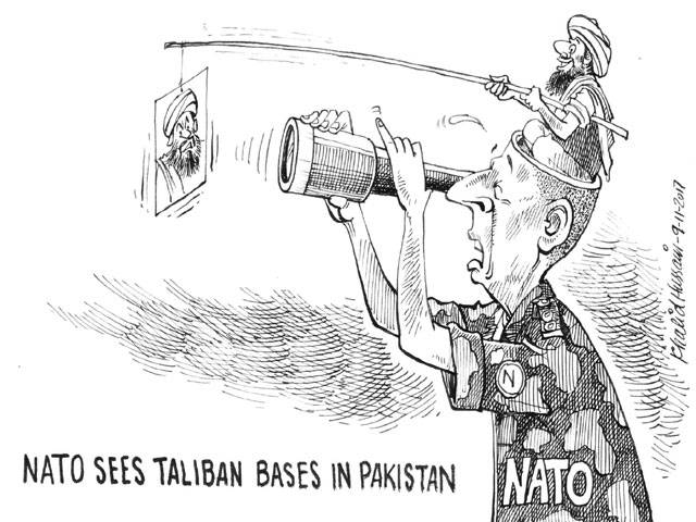 NATO SEES TALIBAN BASES IN PAKISTAN