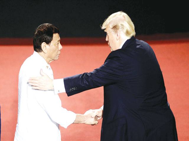 Trump lauds 'great relationship' with self-proclaimed killer Duterte