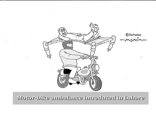 Motor-bike ambulance introduced in Lahore