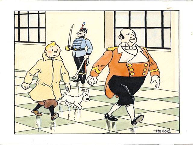 Rare Tintin art fetches $500k at Paris auction