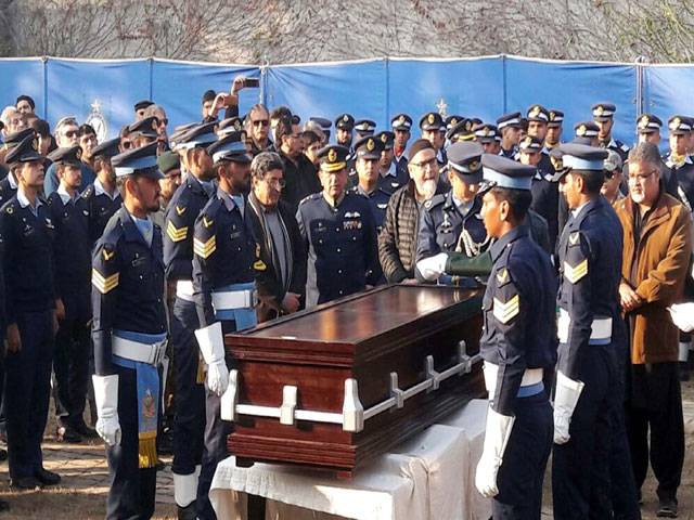 Civil and military leaders attended the funeral of Air Marshal Asghar Khan