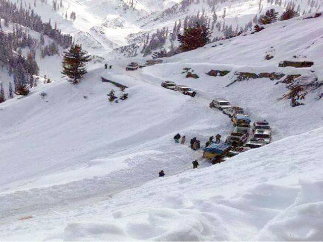Man, son killed under avalanche at Lowari Top