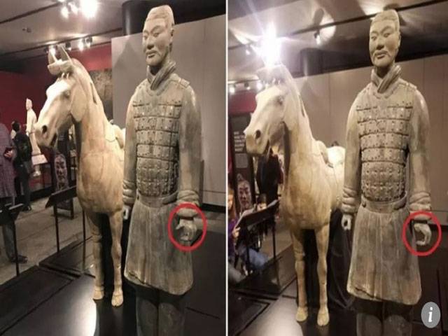 Chinese anger over stolen warrior thumb