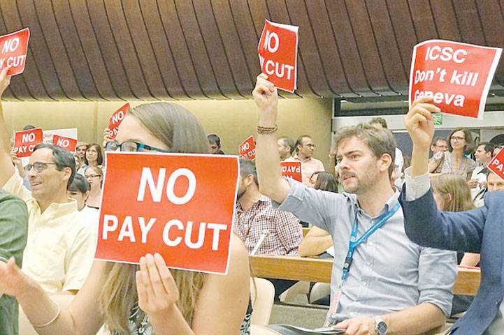 UN Geneva staff plan work stoppage over pay cuts