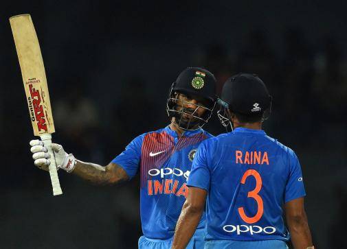 Dhawan powers India to six-wicket T20 win