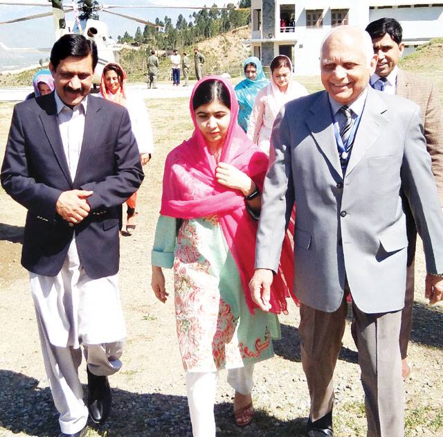 Malala visits town where she was shot