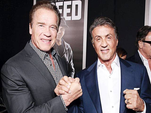 Stallone wishes Arnold speedy recovery