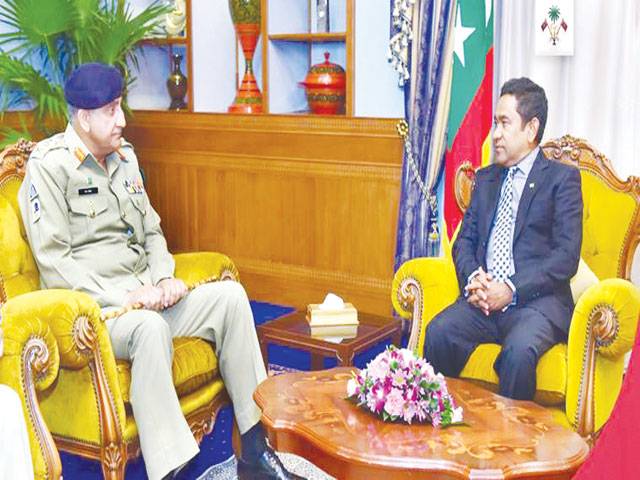 Gen Bajwa for strong ties with Maldives