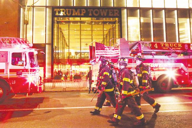 Trump fire kills 1, injures 4