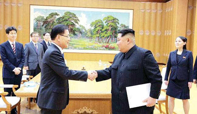 Hopes for peace as Kim takes historic step to inter-Korean summit