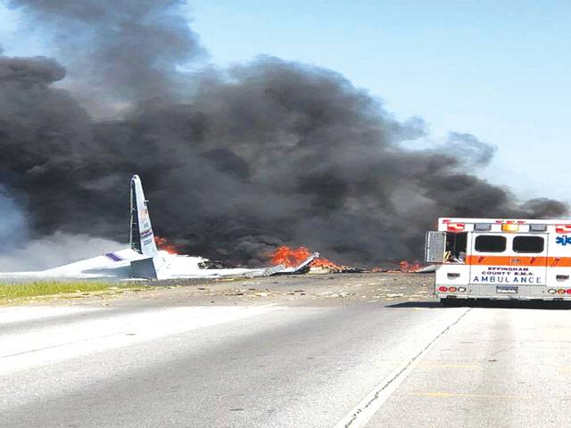 Five killed in crash of US military cargo plane