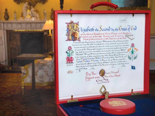 Buckingham Palace reveals Queen's consent for Harry wedding