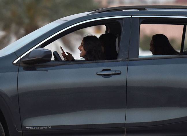 Saudi women driving