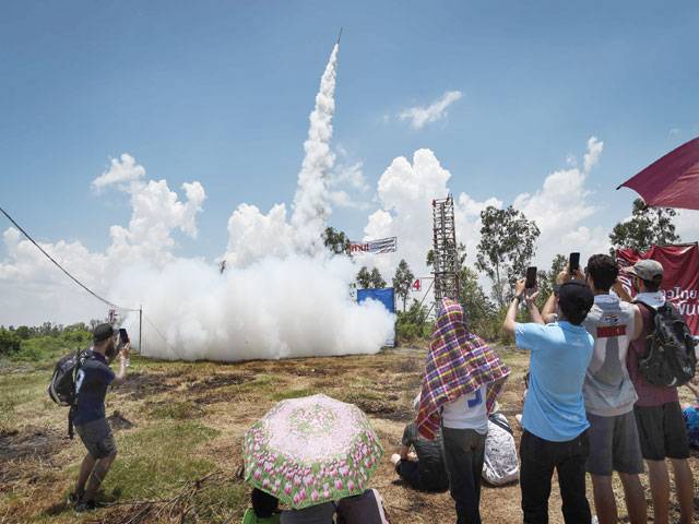 Thais launch home-made rockets to welcome monsoons