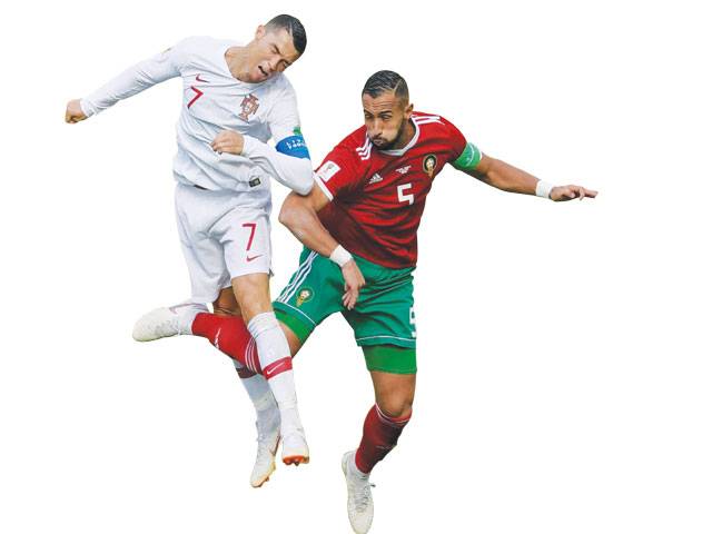 Ronaldo’s header eliminates Morocco
