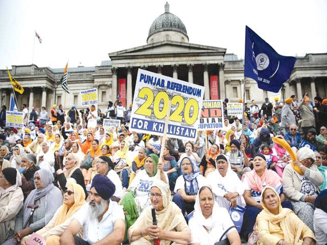 Sikhs stage pro-Khalistan rally in London