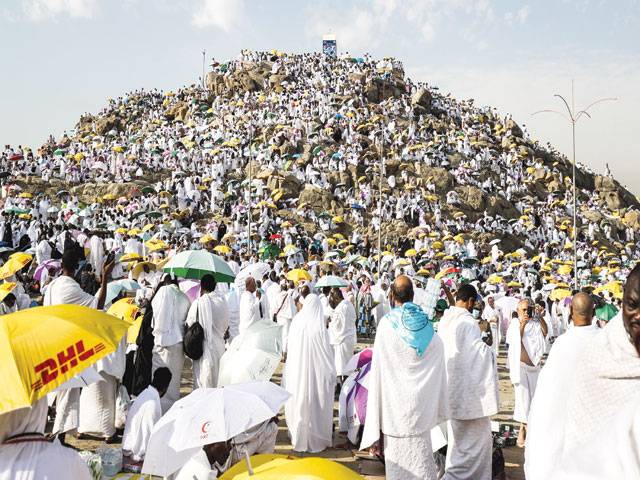Pilgrims scale Mount Arafat for Haj climax