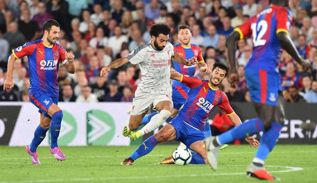 Salah in diving storm as Liverpool win at Palace