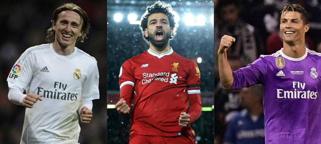 Ronaldo, Salah, Modric nominated for FIFA best player award