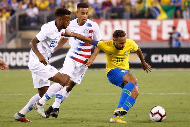 Neymar, Firmino on target as Brazil cruise over USA