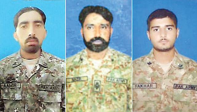 3 troops martyred, 4 terrorists killed in NWA operation
